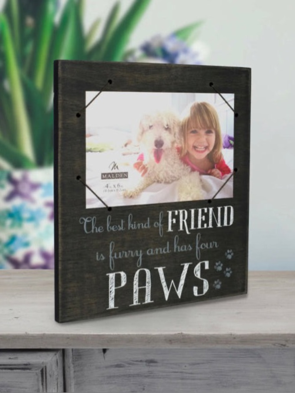Malden The Best Kind Of Friend Is Furry And Has Four Paws Picture Frame